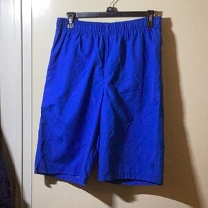 Kids blue swimming trunks with elastic